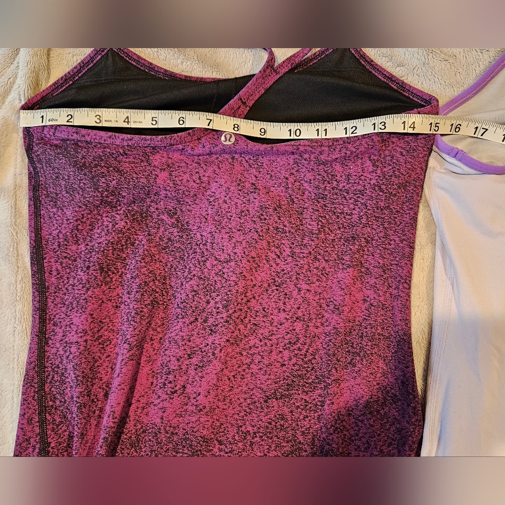Lululemon Bundle of Three Shelf-bra Tanks, Sz. 8 - Picture 10 of 10